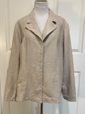 NWT! Coldwater Creek linen swing jacket